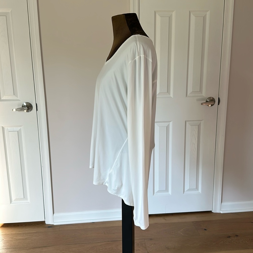 ATHLETA Unstinkable UPF Wicking Long Sleeve White Activewear Shirt size XL - Picture 4 of 9